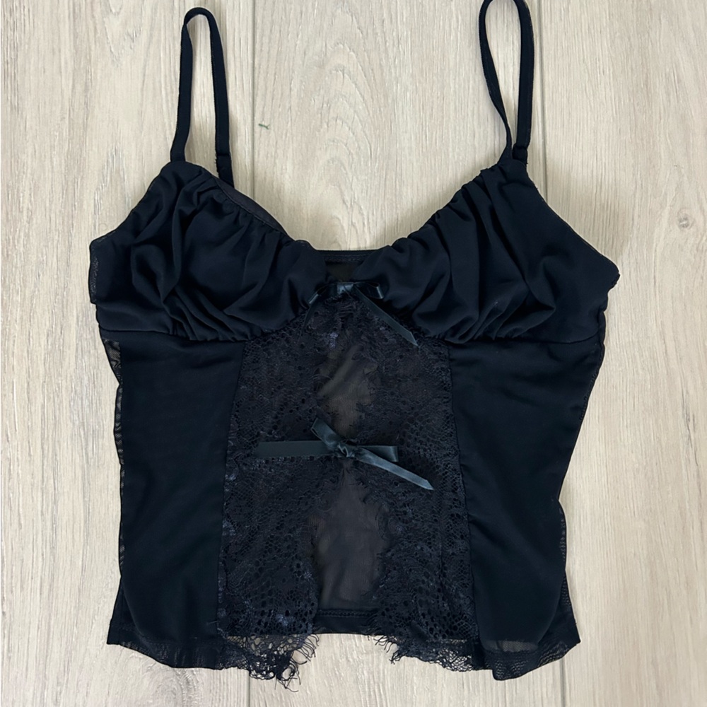 Black Lingerie Top